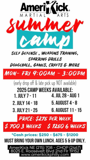 AmeriKick NE Karate Summer Camp 2025
